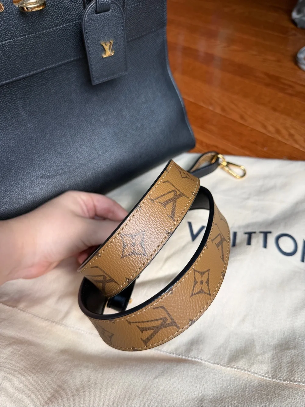Louis Vuitton City Steamer MM with Gold Hardware and Strap